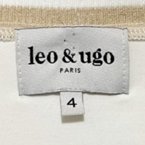 Leo & Ungo Paris Size 4 Oversized White Sparkle Gold Cardigan Set EUC - Picture 10 of 12